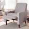 Baxton Studio Mathias Mid-century Modern Light Grey Upholstered Lounge Chair 143-8135 - alternate 5